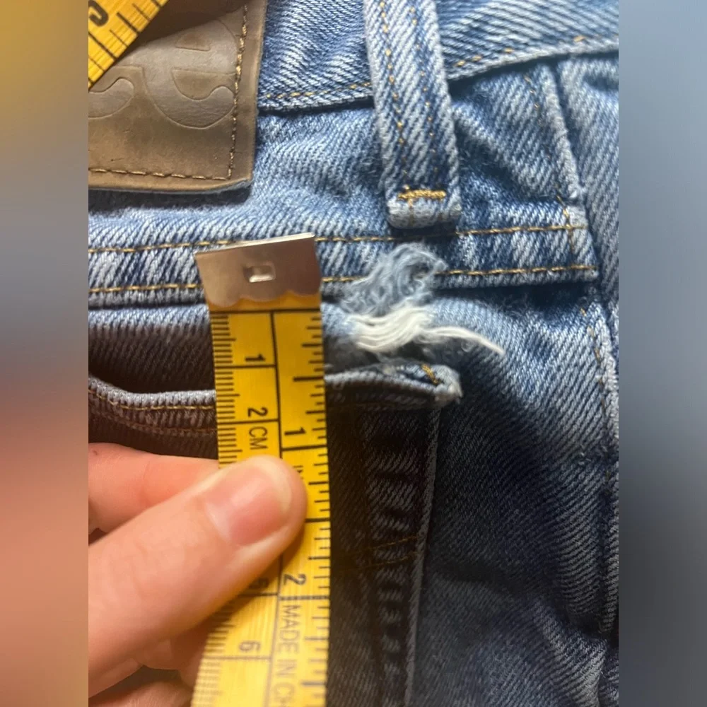 Women's Vintage Lee Mom Denim Jeans Straight Leg, High Waist Size 31X32 - Picture 7 of 11